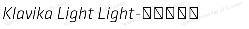 Klavika Light Light字体转换